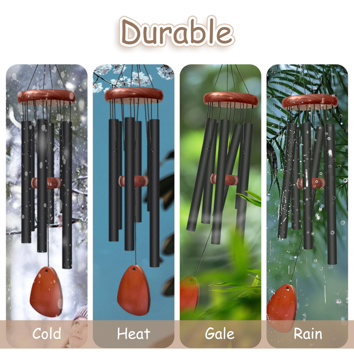 Litu wind catcher and adjustable pin tune the breeze-chime effect
