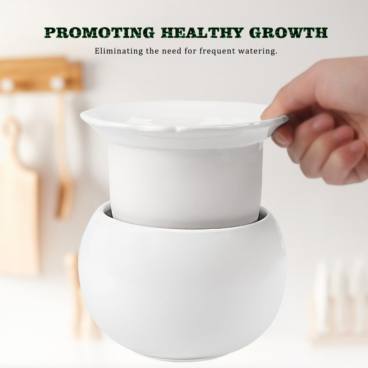 LITUDISO African Violet Pot root-oxygen feature supports healthy growth