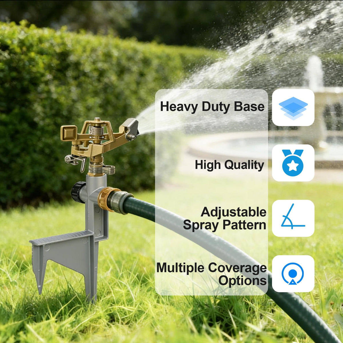 LIULO TOOL 3-4 inch threaded fittings for easy setup with hoses.