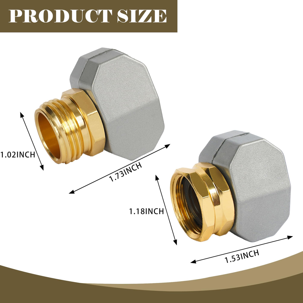 LIULO TOOL aluminum end connectors offer durable, corrosion-resistant hose joining.