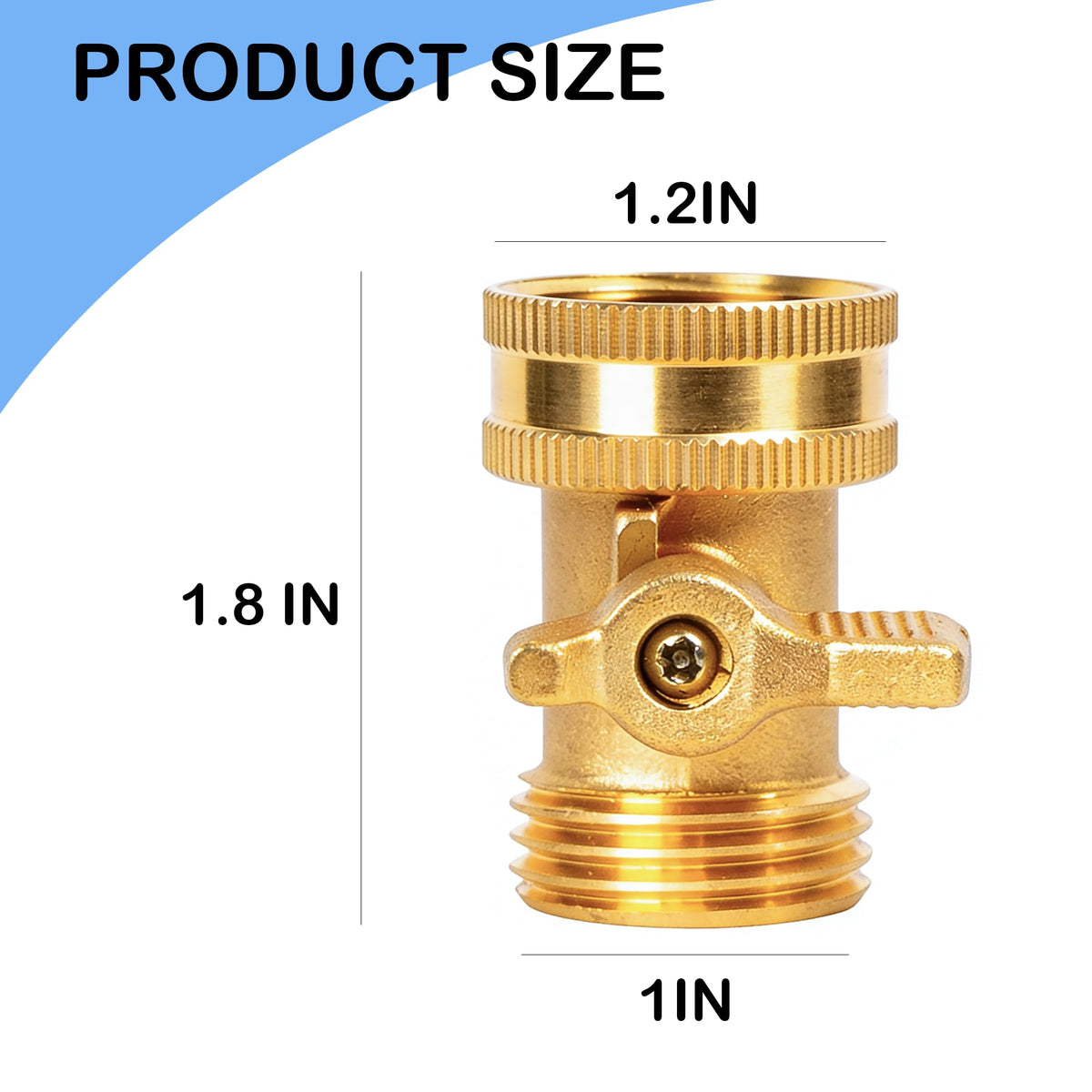 LIULO TOOL solid brass over-molded inlet thread for durable rotation