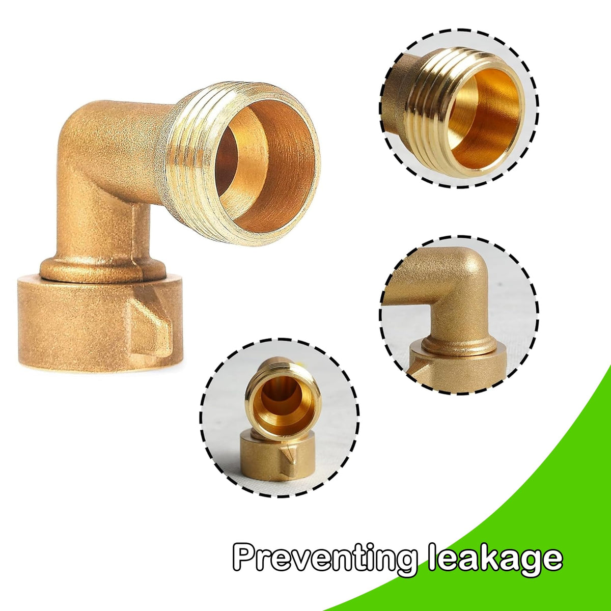 LIULO TOOL brass elbow with outdoor garden faucet, easy upgrade for watering setups.