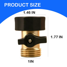 LIULO TOOL shut-off valve with ergonomic plastic handle for easy operation.