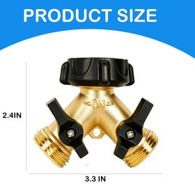 LIULO TOOL brass hose splitter rubber washers for leak prevention