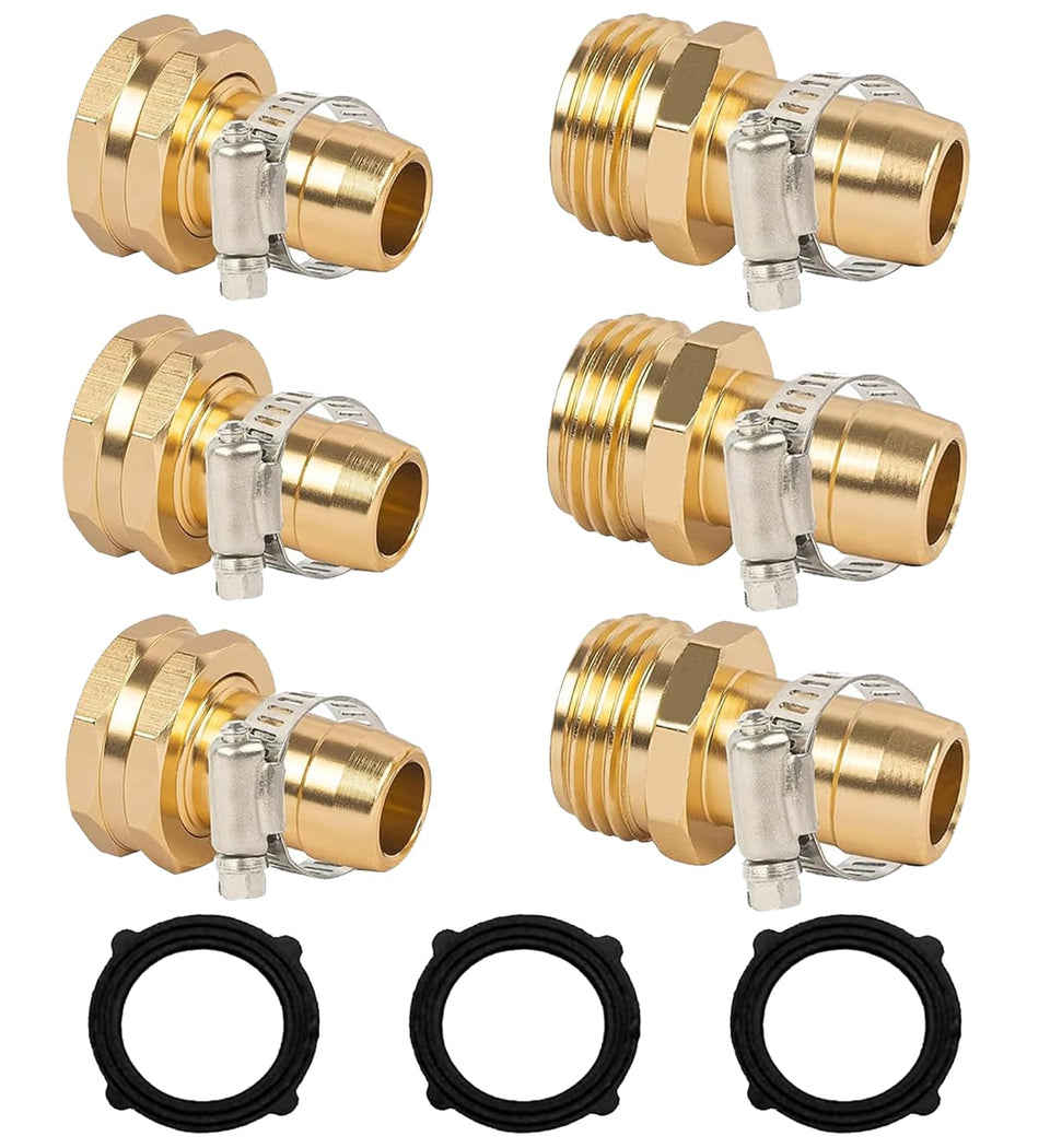 LIULO TOOL garden hose repair connector assembly shows quick join and leak prevention