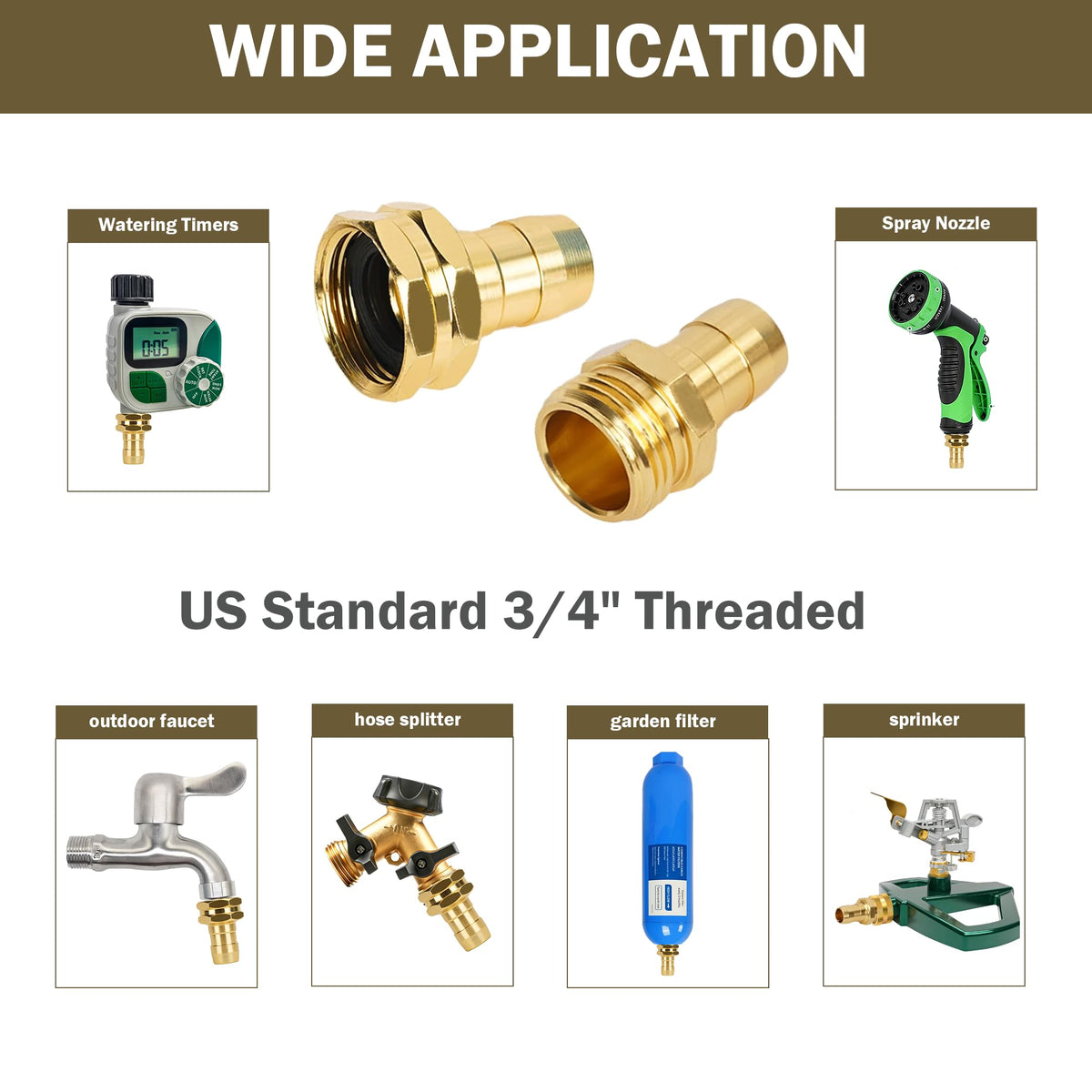 LIULO TOOL garden hose washers included to seal and prevent leaks