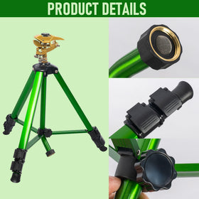 LIULO TOOL 360-degree coverage for uniform yard watering.