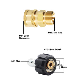 LIULO TOOL M22-14 swivel seal detail provides tight, leak-free fit