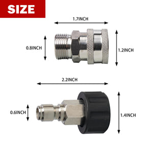 LIULO TOOL M22-14mm metric thread adapter ensures secure fittings