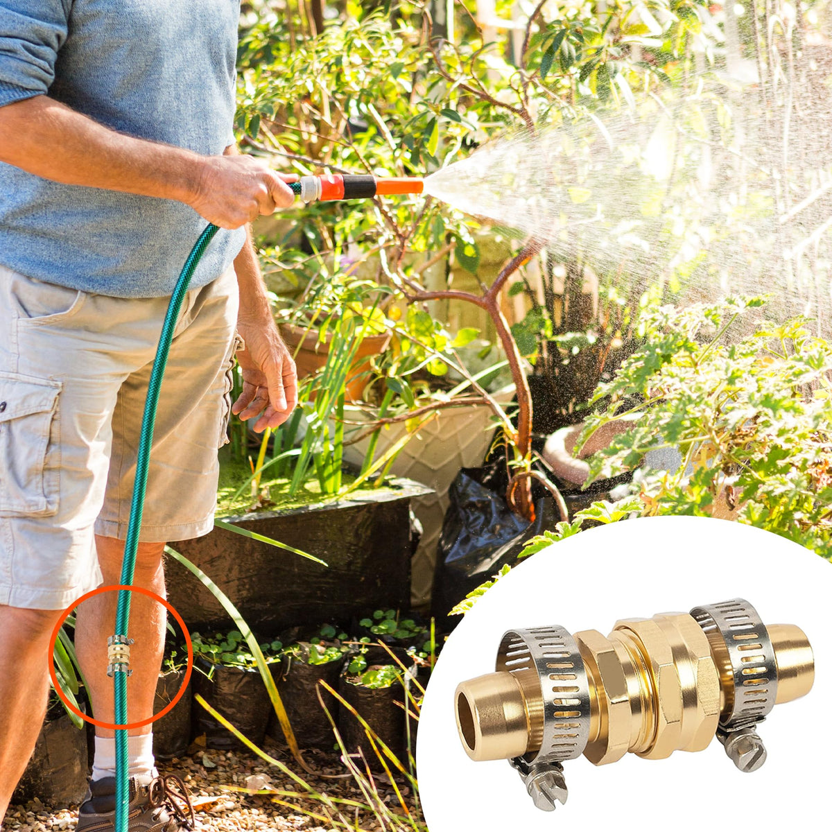 LIULO TOOL compatible with outdoor faucets and sprayers for flexible use.