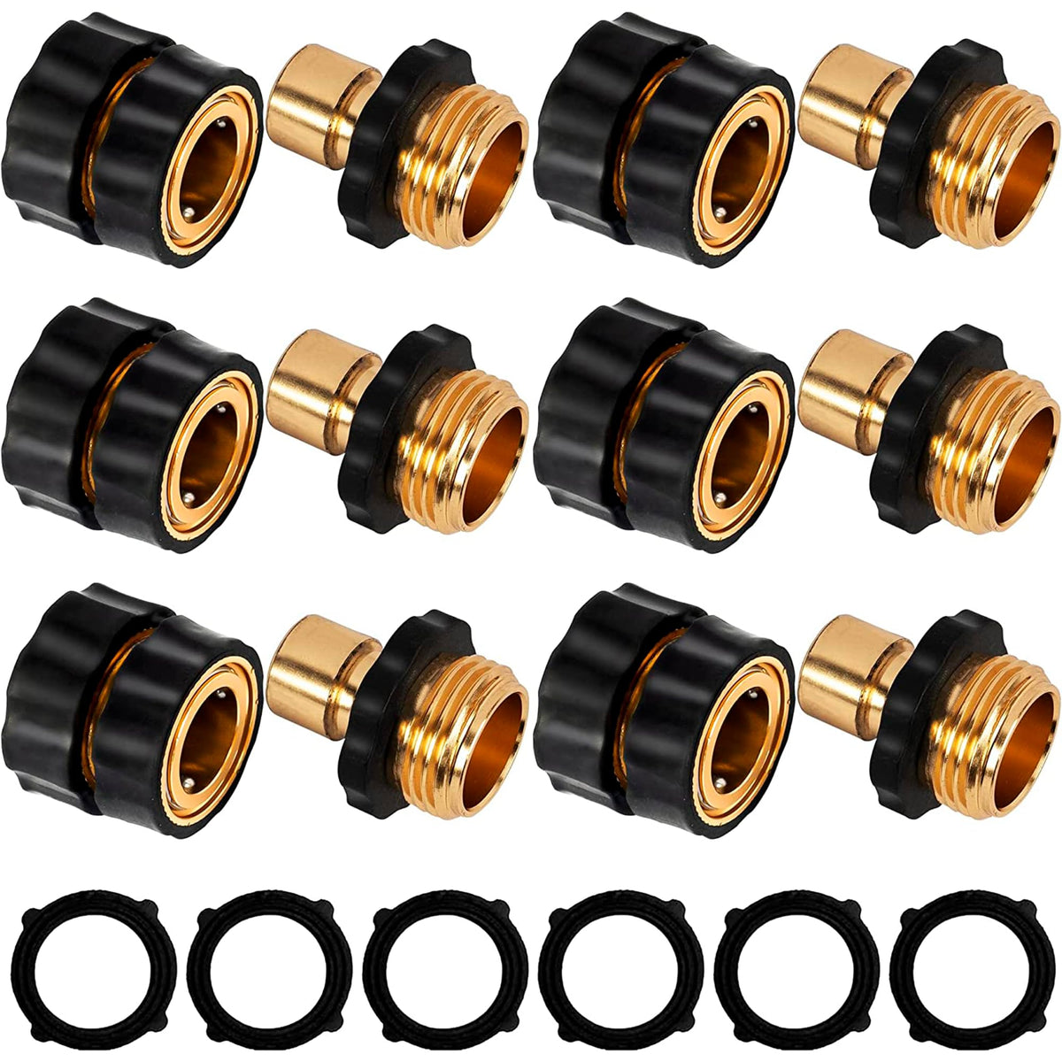 LIULO TOOL quick connect for 3/4-inch garden hose ready for fast attachment