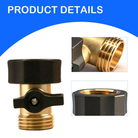 LIULO TOOL solid brass construction resists rust in outdoor use.