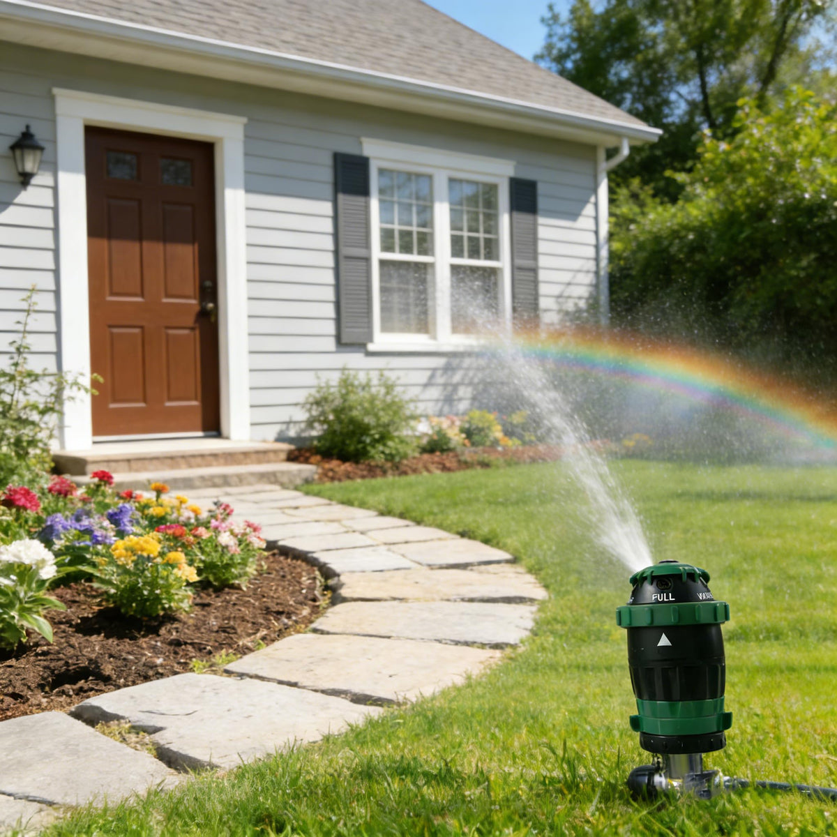 LIULO TOOL sprinkler metal spike anti-rust base offers stable outdoor setup