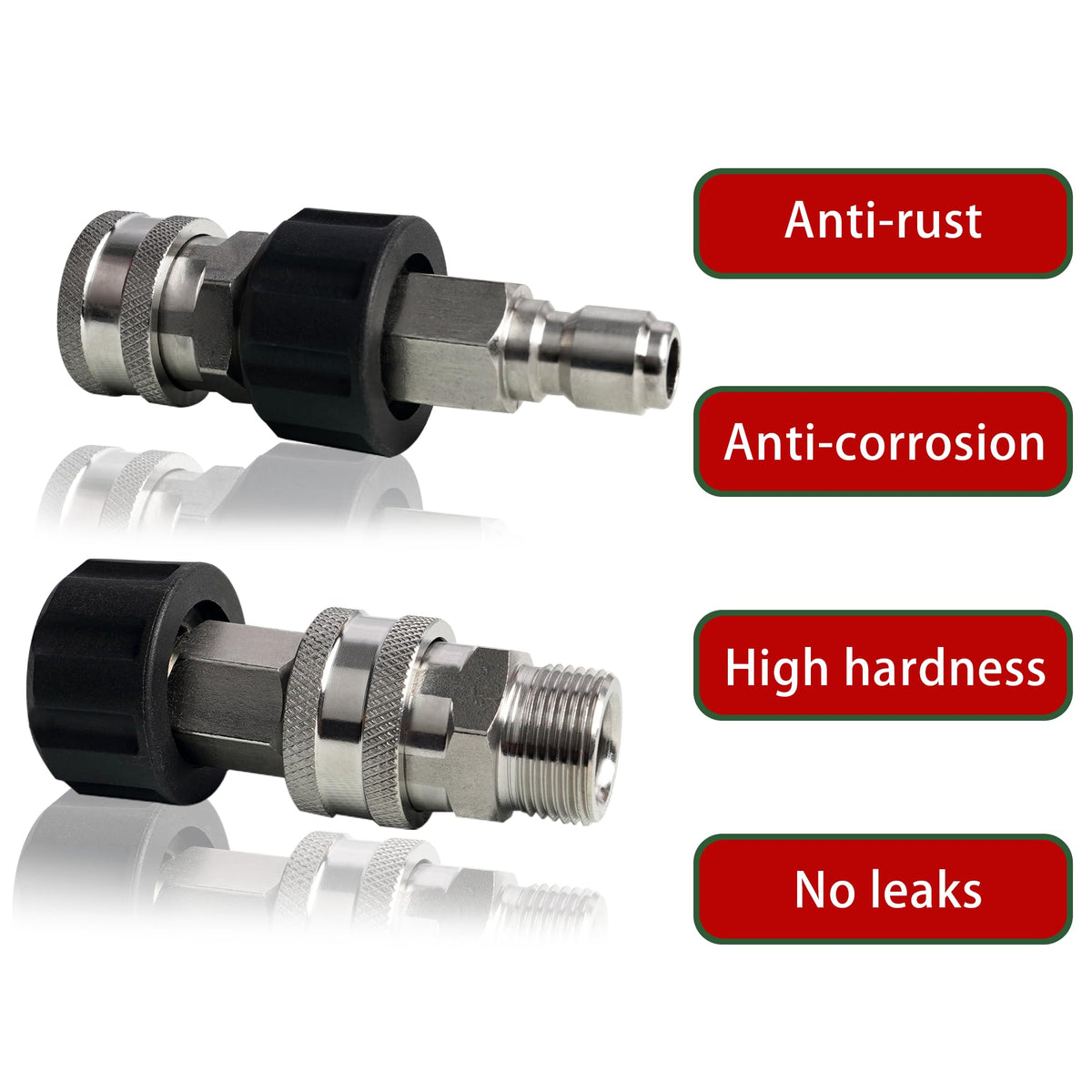 LIULO TOOL swivel to 3/8 inch quick connect allows flexible hose setup