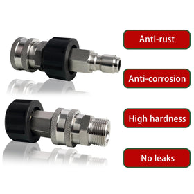 LIULO TOOL swivel to 3/8 inch quick connect allows flexible hose setup