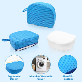 LIUYALO booster seat blue 5-inch height raises soaking depth