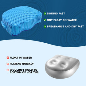 LIUYALO booster seat blue fits most hot tubs and bathtubs