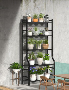 Livilord Deep lower tiers support heavy pots for stable displays