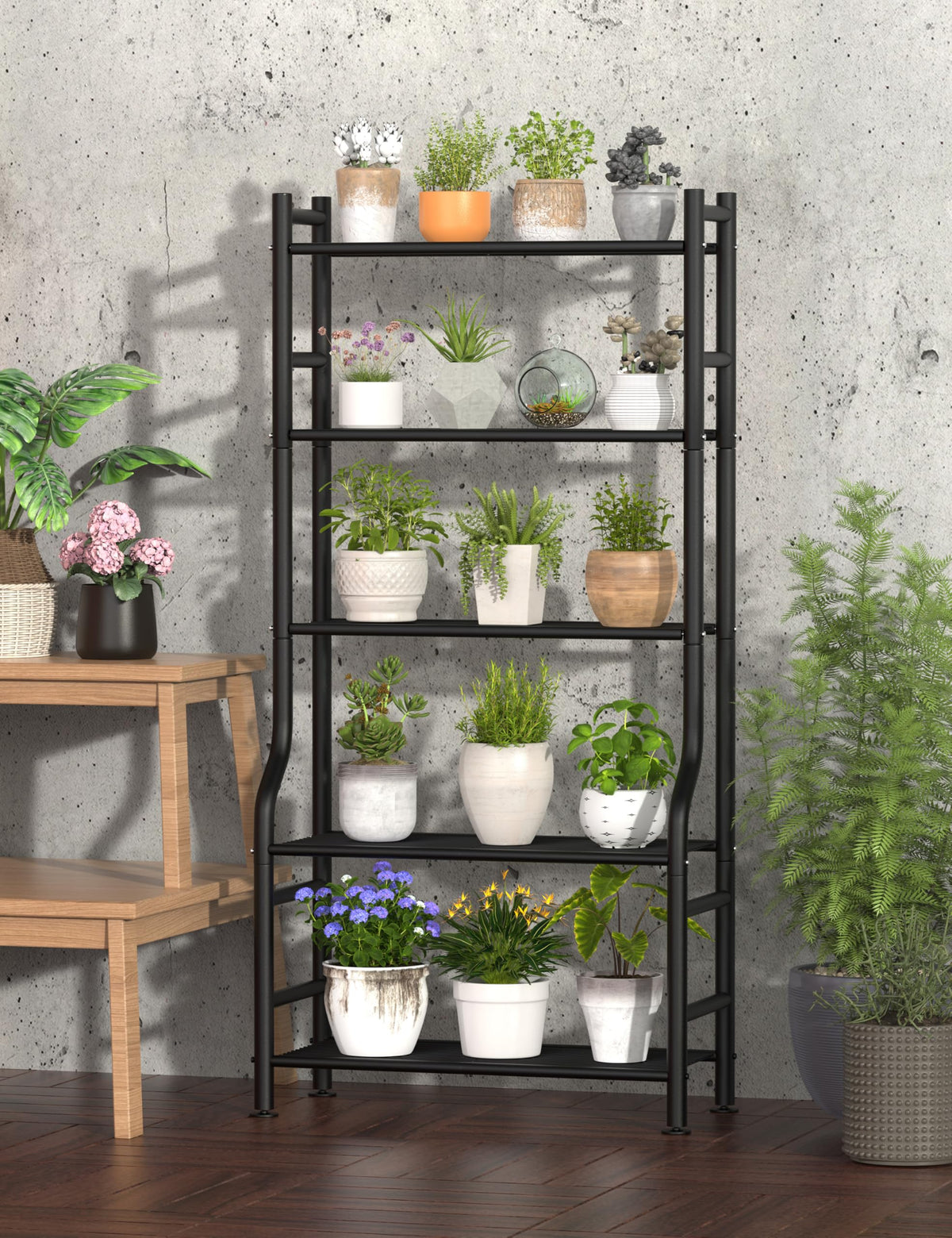 Livilord Open-tier design maximizes sunlight exposure for lush greenery