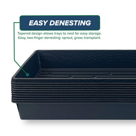 Living Whole Foods 5-pack tray depth 2.375 inches for root space
