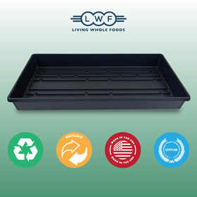 Living Whole Foods 5-pack seed starting and microgreens tray set