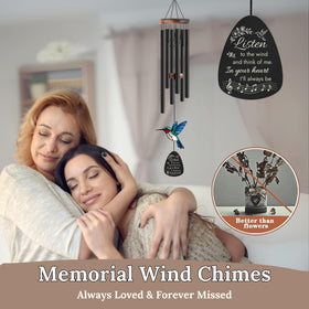 Livinges glass hummingbird suncatcher design adds color to outdoor memorials.