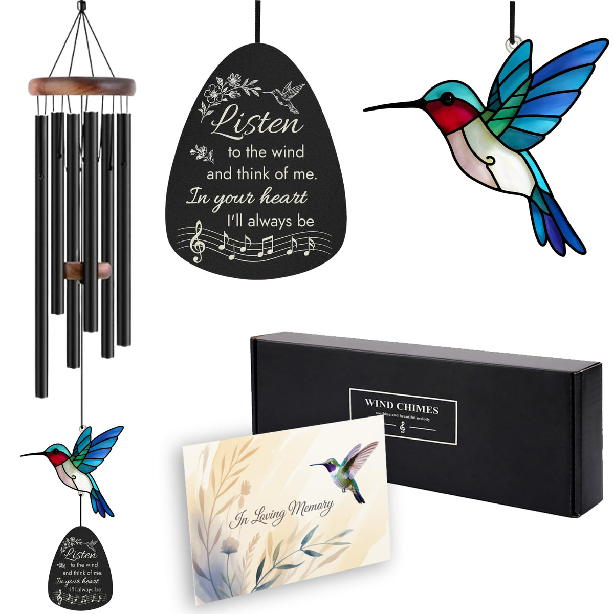 Livinges sympathy wind chimes 36-inch with soothing tones for memorial spaces.