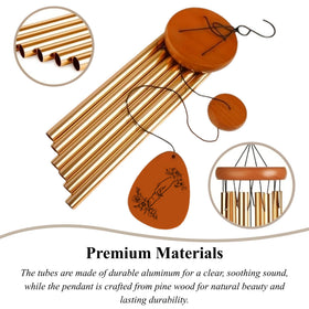 Livinges wind chimes for outdoor indoor use, weather-resistant design for year-round hanging decor.