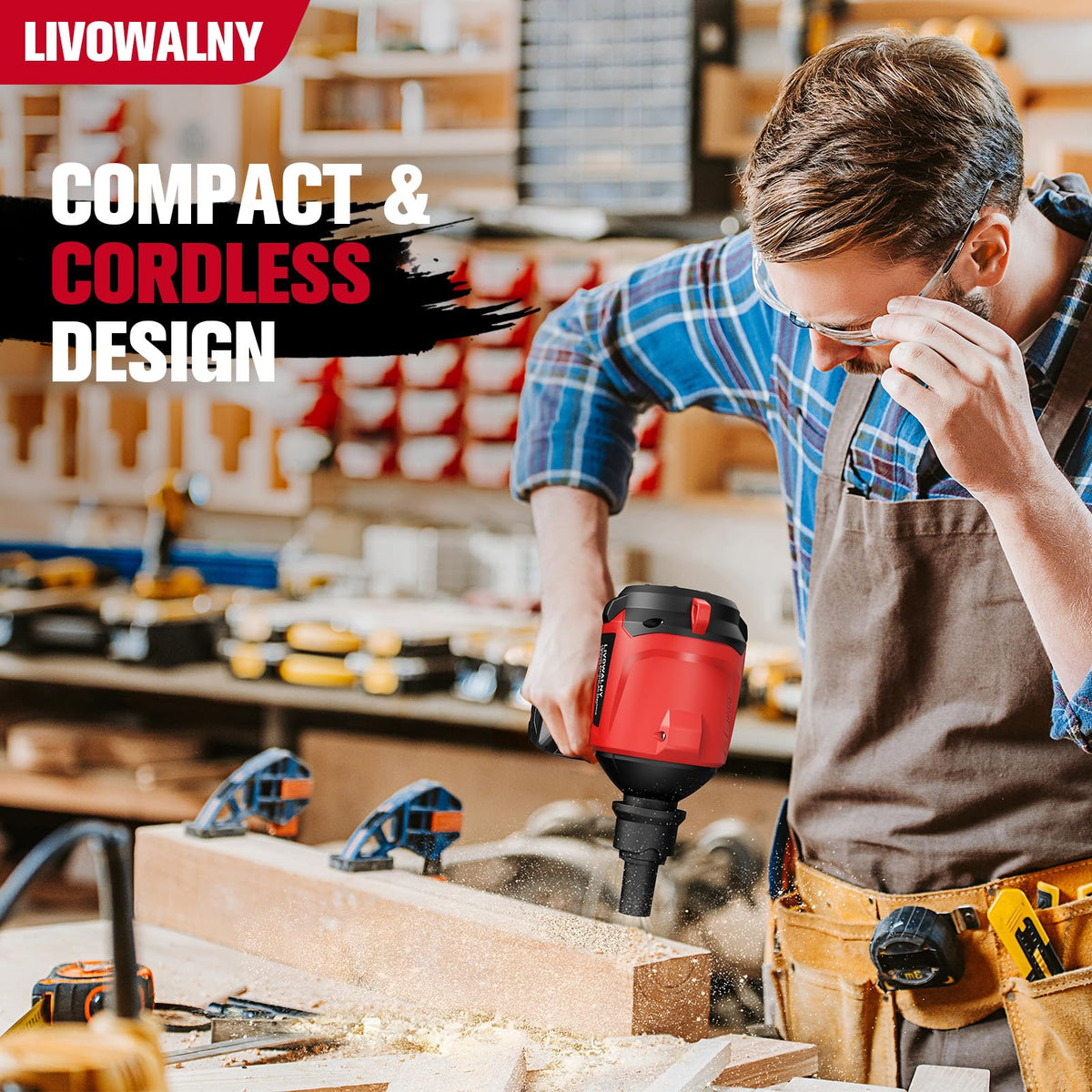 LIVOWALNY compact, lightweight design enables easy handling