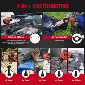 LIVOWALNY three-speed airflow controls adapt to different debris tasks