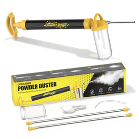 LIXUANBY Diatomaceous Earth Duster shows pump-powered action for easy application