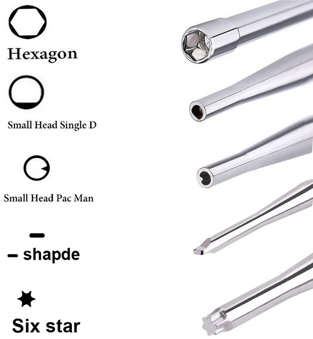 LIYYOO 21-teeth splined tool for firm grip on screws.