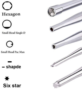 LIYYOO 21-teeth splined tool for firm grip on screws.