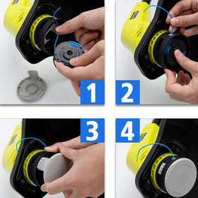 LIYYOO 12-pack includes 10 spools and 2 caps for extended use.