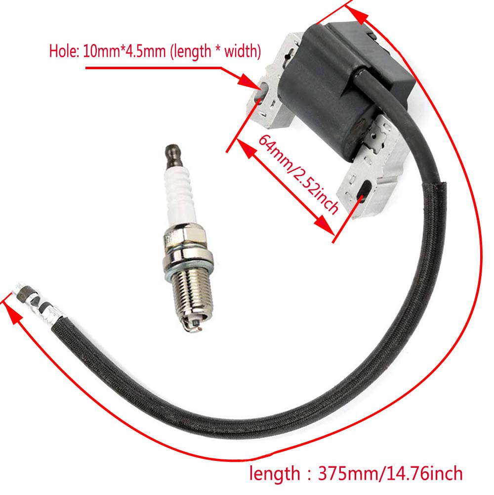 LIYYOO packaging with ignition coil and spark plug included for replacement use.