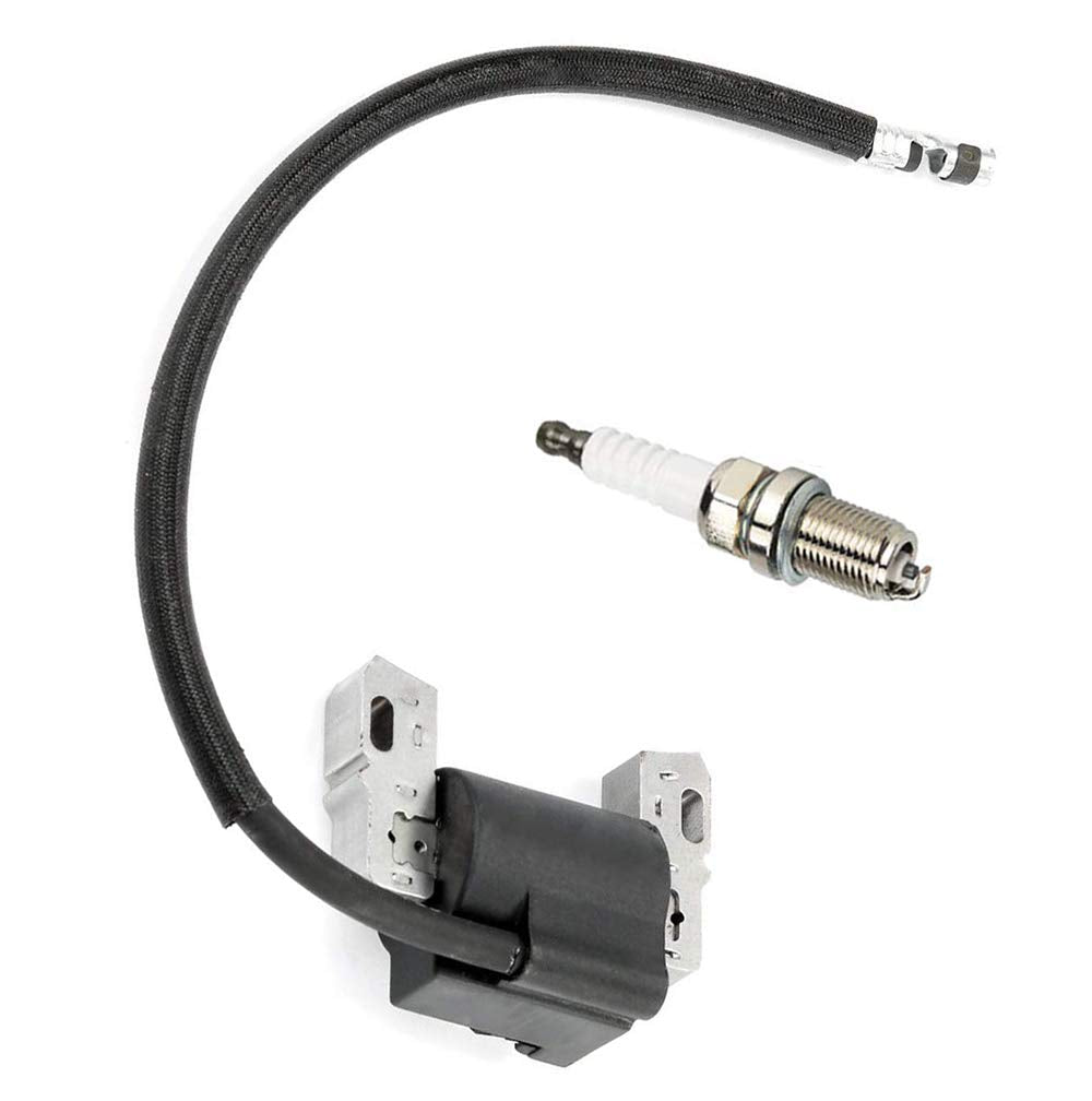 LIYYOO RC12YC spark plug close-up; reliable ignition for lawn mowers.