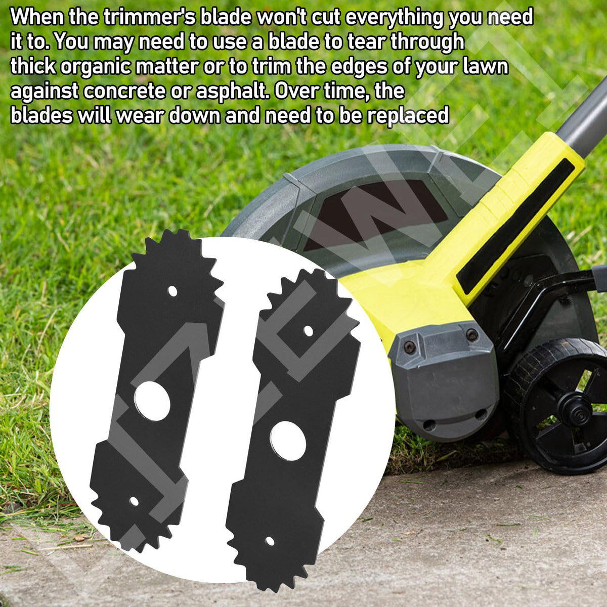LIZEWEI five-pack of 9-inch blades keeps edging ready