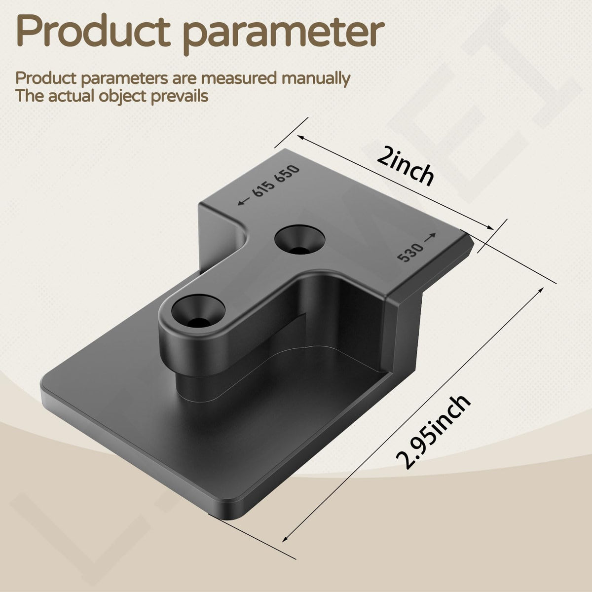 LIZEWEI wall mount bracket adapts to 615/650 CFM with adjustable orientation