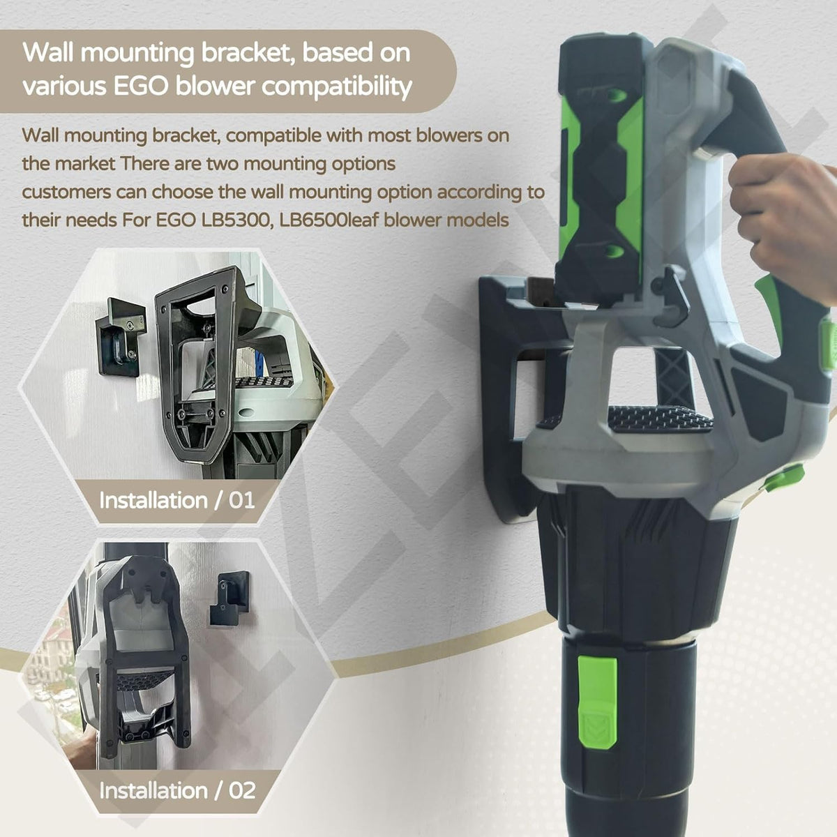 LIZEWEI bracket includes screws and instructions for quick install