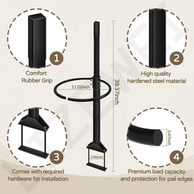 LIZEWEI bucket holder bracket secures a 5 gallon bucket for tools and waste.