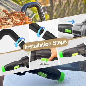 LIZEWEI car drying nozzle for EGO blowers, 8 inches for focused air