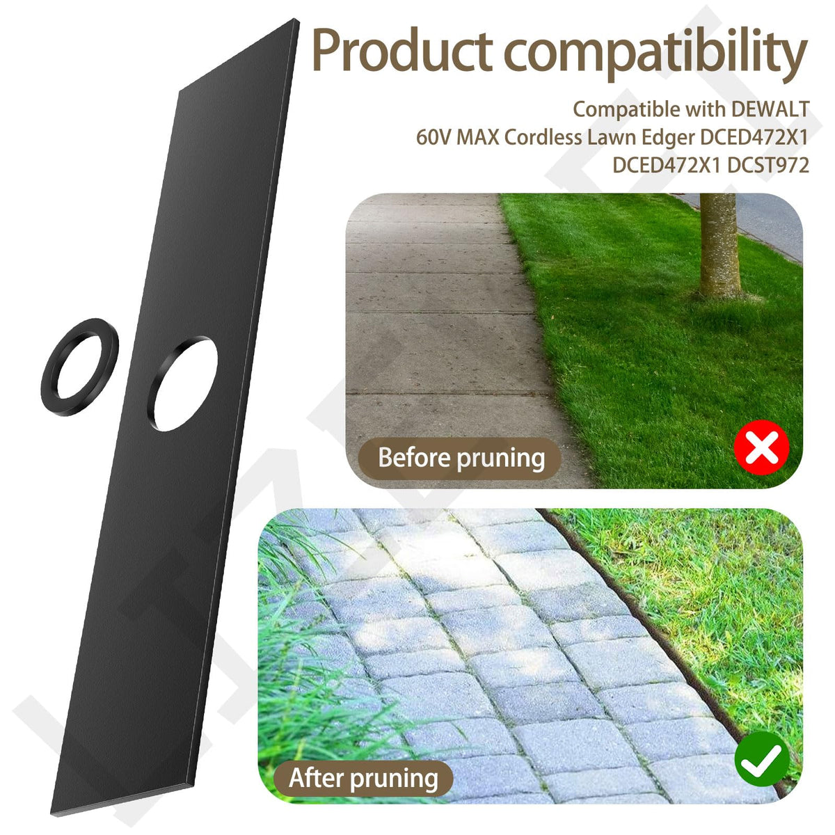 LIZEWEI DE-WALT 60V MAX compatibility supports cordless lawn care