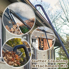 LIZEWEI easy ground-based gutter cleaning setup without ladders