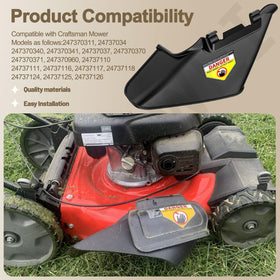 LIZEWEI Easy-install side discharge chute, quick replacement for outdoor maintenance.