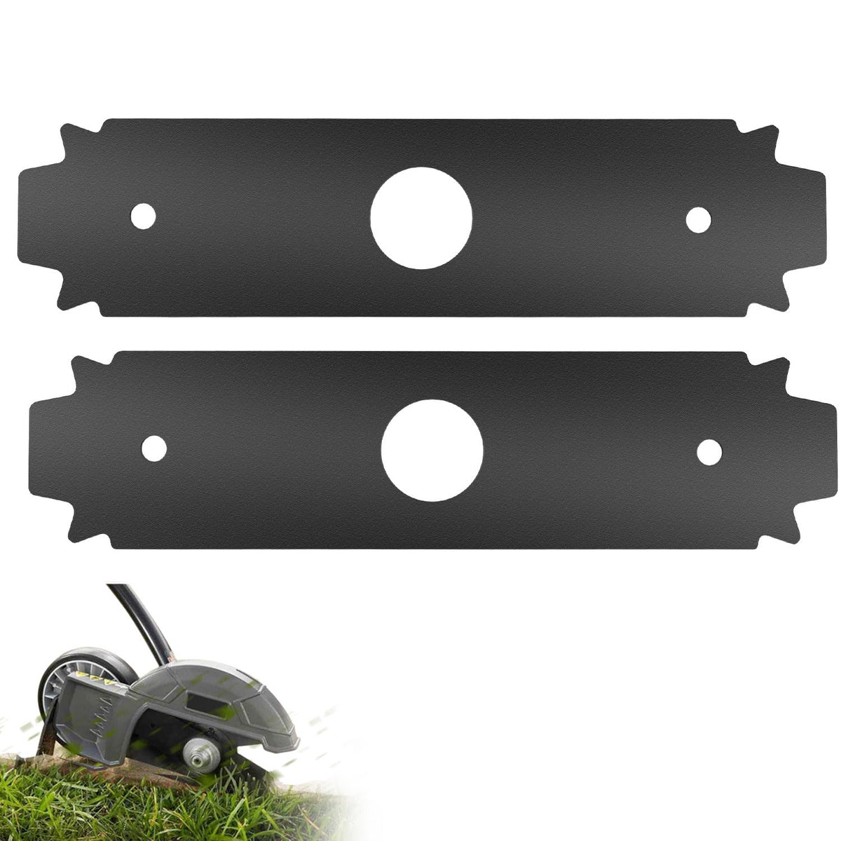 LIZEWEI edger blade wear indicator hinting at rotation or replacement.