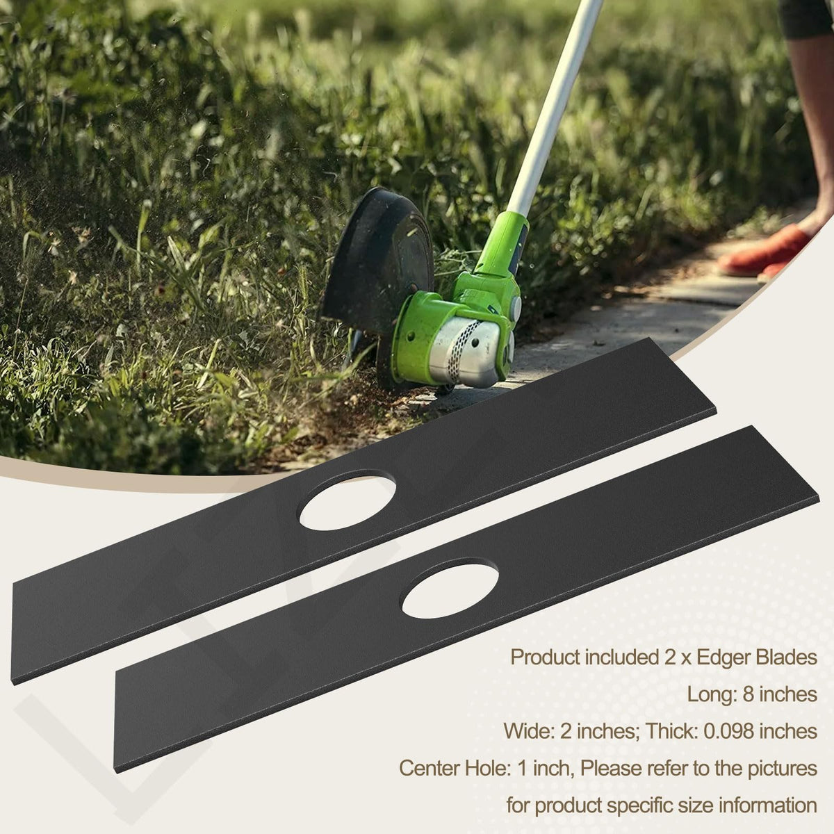 LIZEWEI edger blade compatible with Greenworks ED40L00