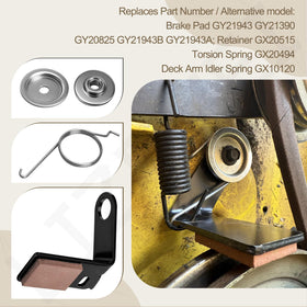 LIZEWEI GX20494 torsion spring highlights tension balance during mowing tasks.