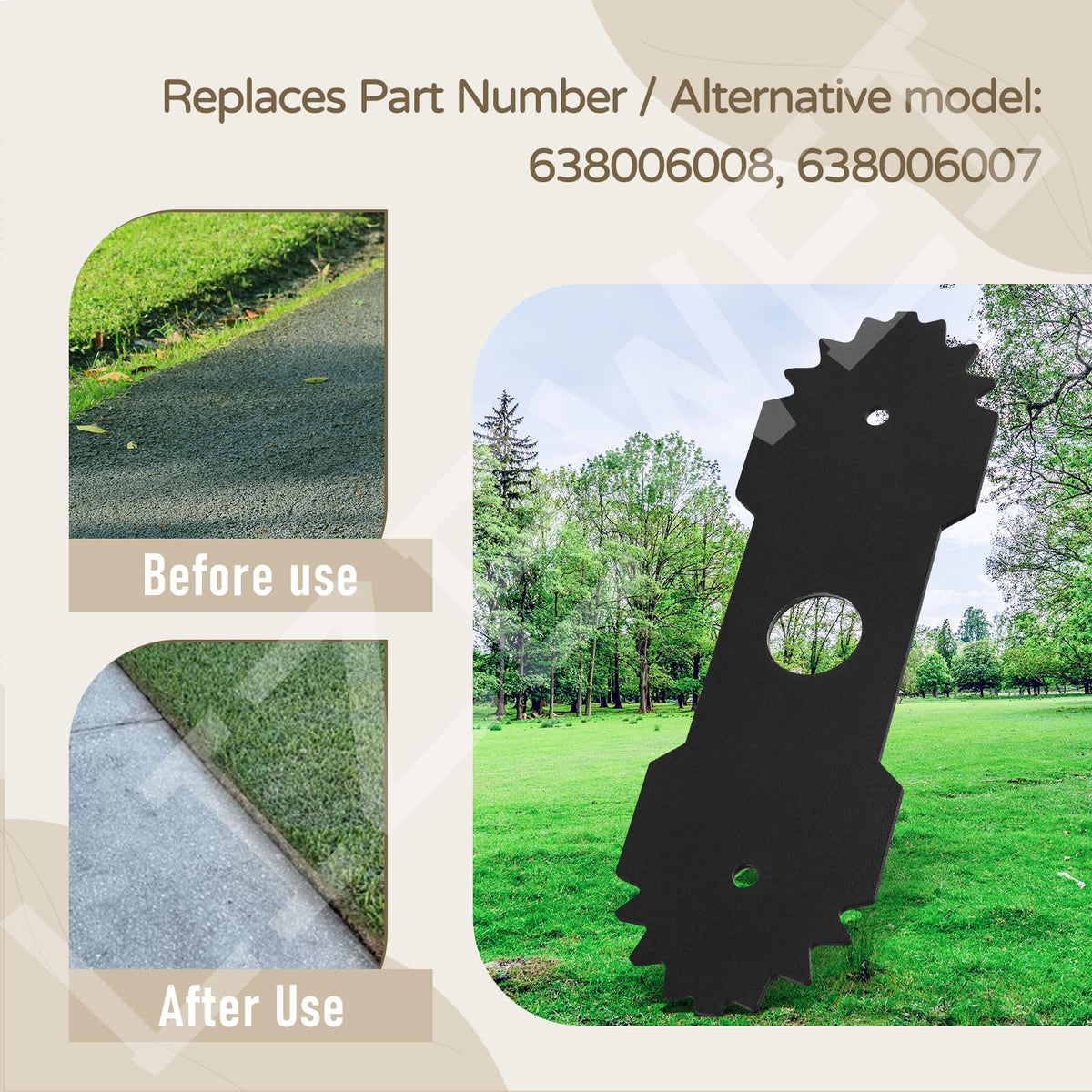 LIZEWEI edger blade compatible with Homelite models for reliable yard work