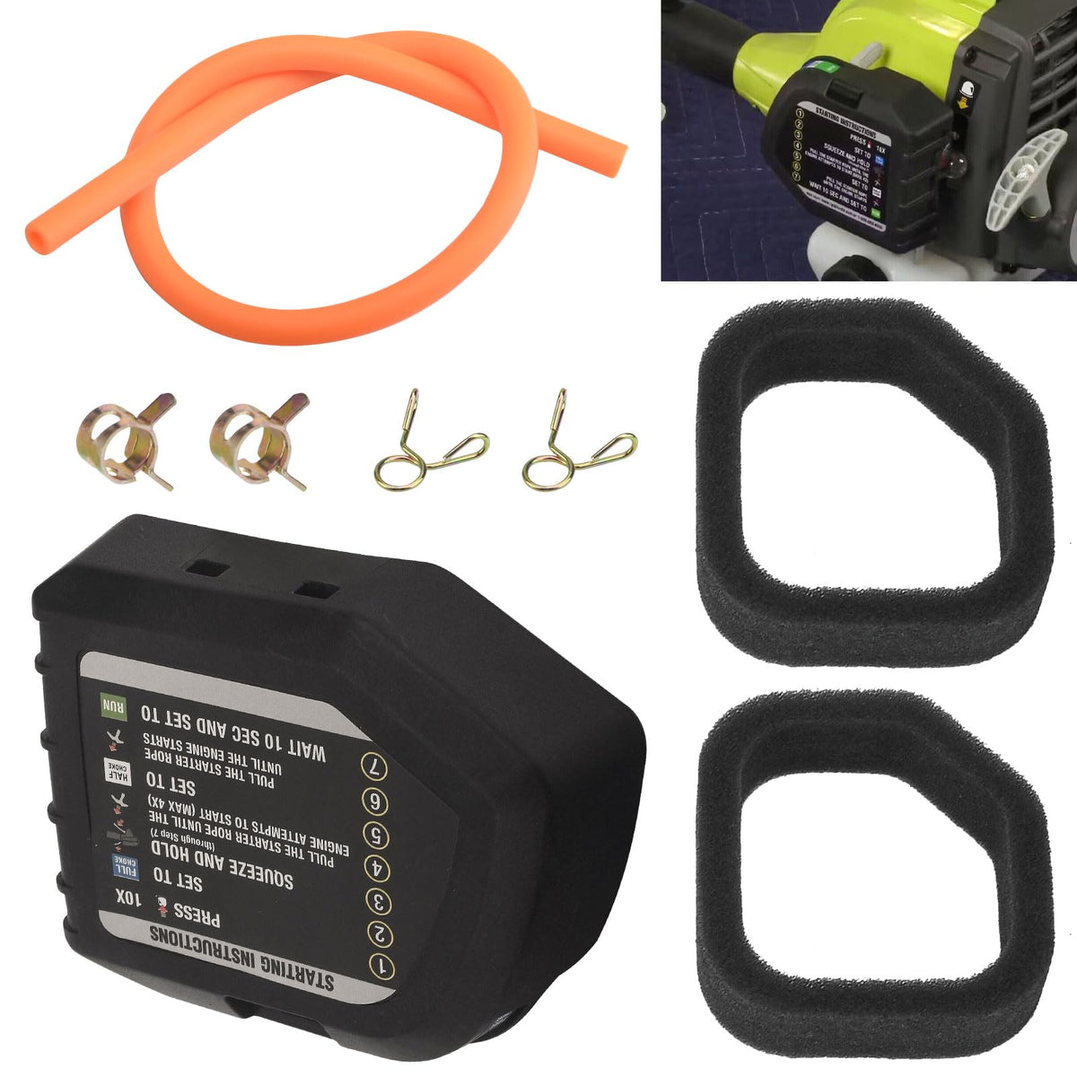LIZEWEI installation guide for simple part swap on a Ryobi trimmer.