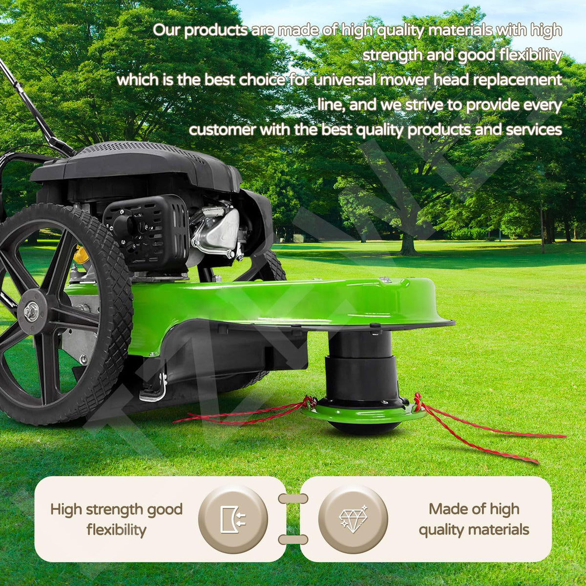 LIZEWEI lawn and garden trimmer line suitable for various mowers